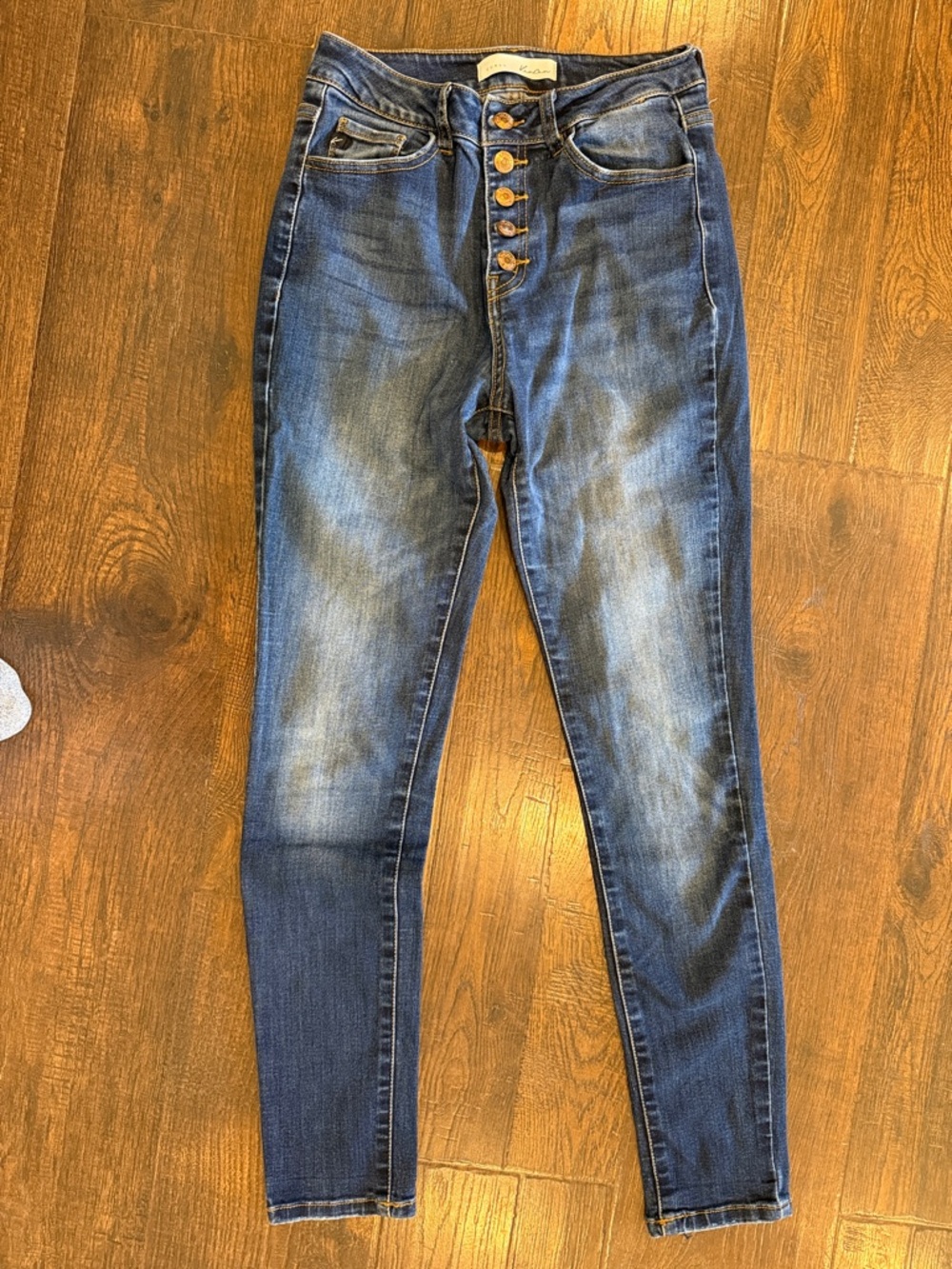 KanCan High-Rise Button-Fly Women's Jeans - Blue